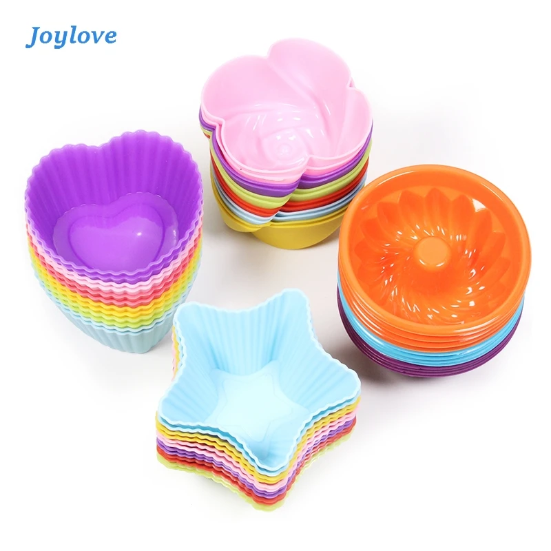 JOYLOVE с антипригарным покрытием 3 дюймов Выпекание Пан розы в форме сердца звезды