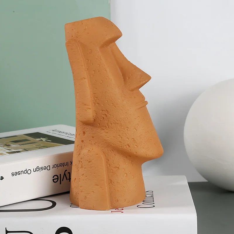 Декоративная фигурка из камня Moai ночсветильник декоративная прикроватная лампа