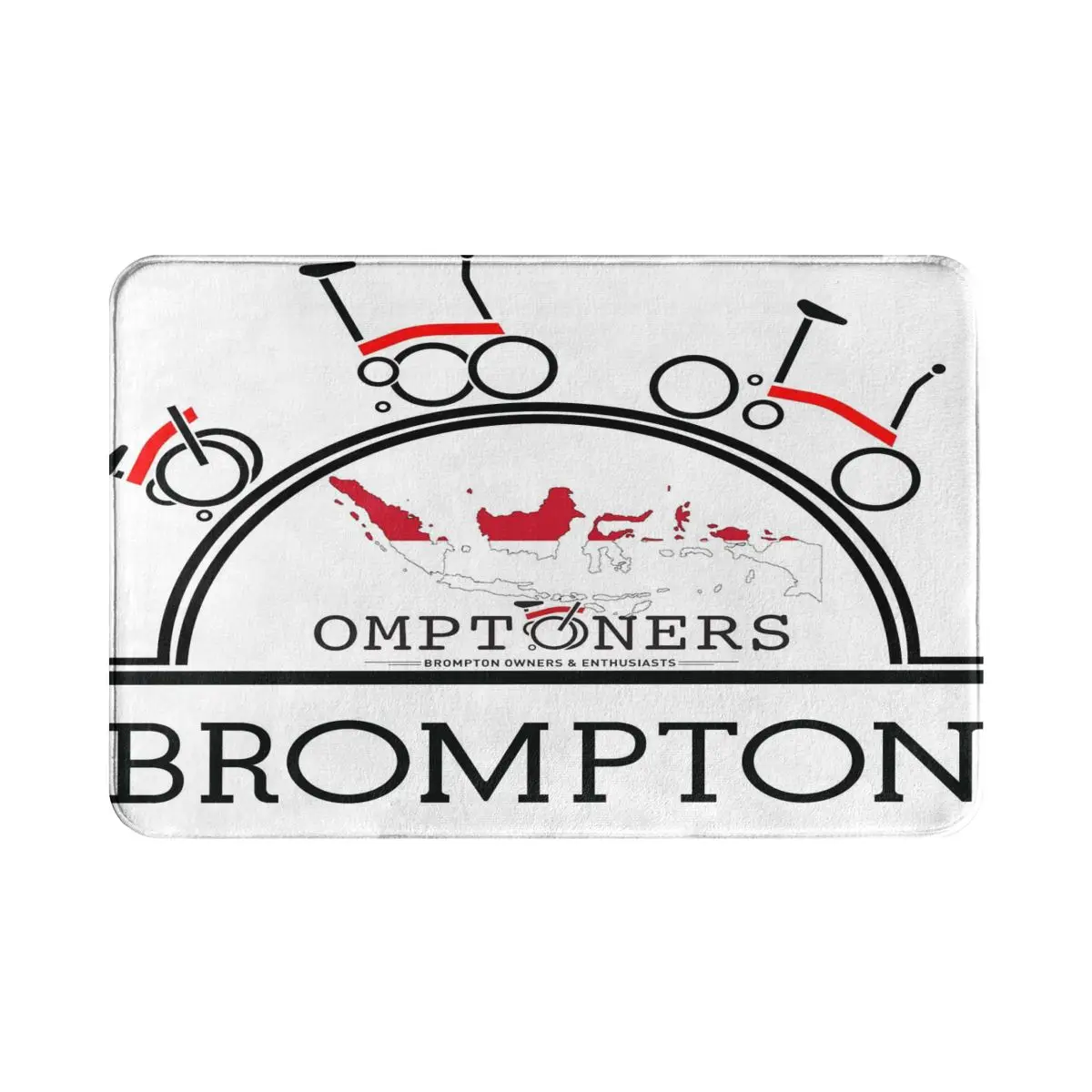 Складной велосипедный ковер с логотипом Brompton под цветы напольный для детской