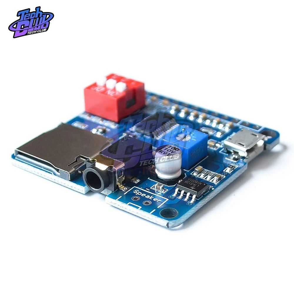 Для Arduino 5 Вт модуль усилителя воспроизведения голоса MP3 музыкальный плеер SD/TF