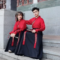female hanfu han element chinese style class suit daily improvement graduation photo lead ancient costume martial arts couple
