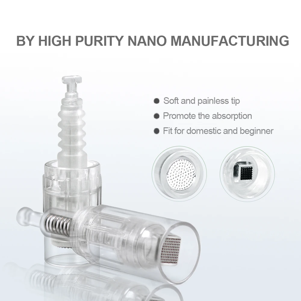 10/20/50 шт ручка для нанесения татуировок Nano MYM иглы-наконечники Microneedling 9 Pin/12-контактный/36-контактный/42Pin штык винт Порты и разъёмы картридж Иглы для татуировки