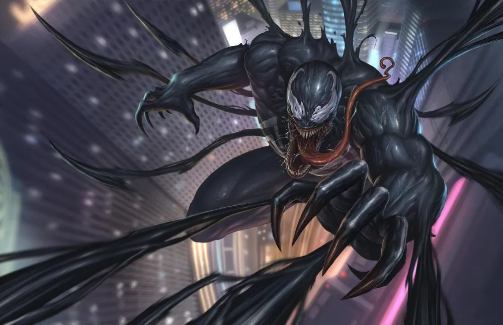 

Виниловый фон для студийной фотосъемки с изображением Эдди Брок Веном и планеты героев размером 220x150 см