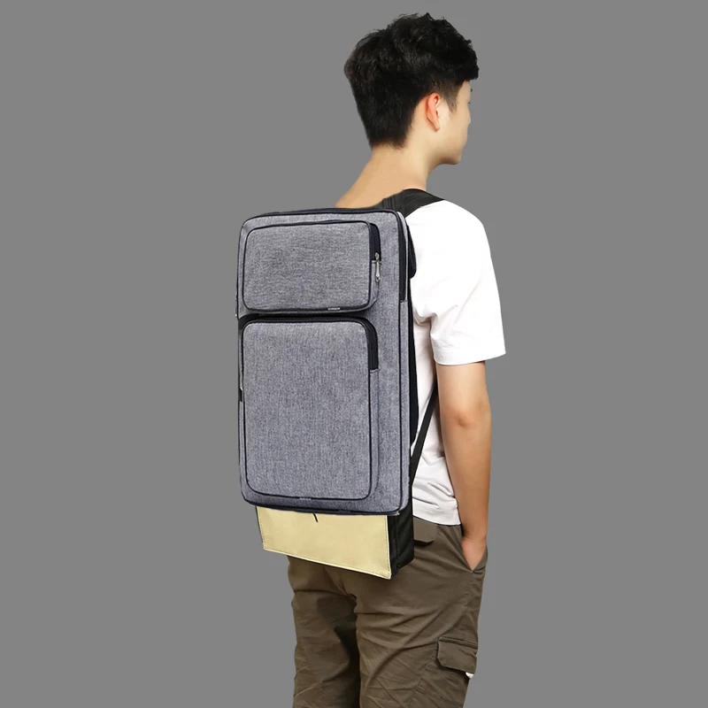 8K большая сумка для рисования из ткани Оксфорд карандашей на плечо