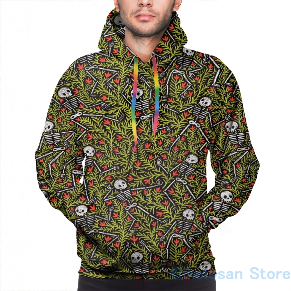 Мужские толстовки свитшоты для женщин забавные Танцы скелеты шаблон печати с