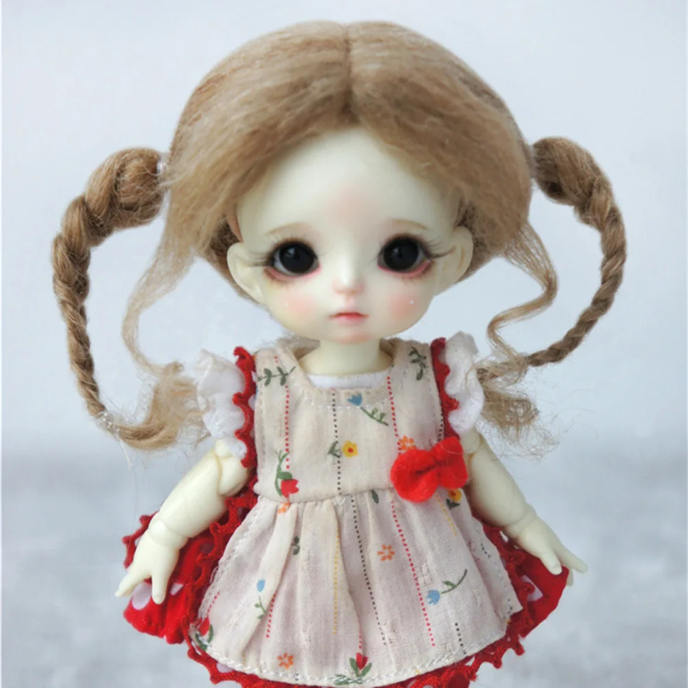 

Doll Wig For BJD/SD 1/3 1/4 1/5 1/6 1/8 1/12 Doll Hair For OB11 For Blyth 10 Color Can Choose JD556