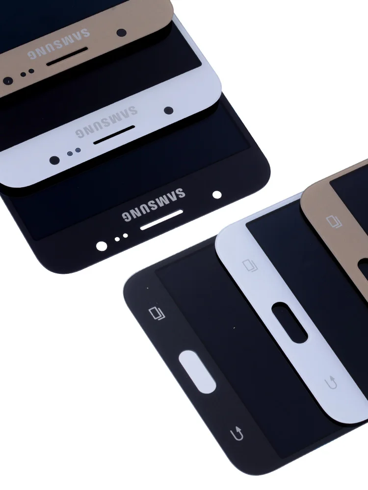 Дисплей для SAMSUNG Galaxy J7 в сборе с тачскрином на рамке черный белый золотой
