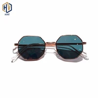 2020 retro polygon sunglasses men women luxury pink lens round sunglasses vintage small frame mirror color sunglasses