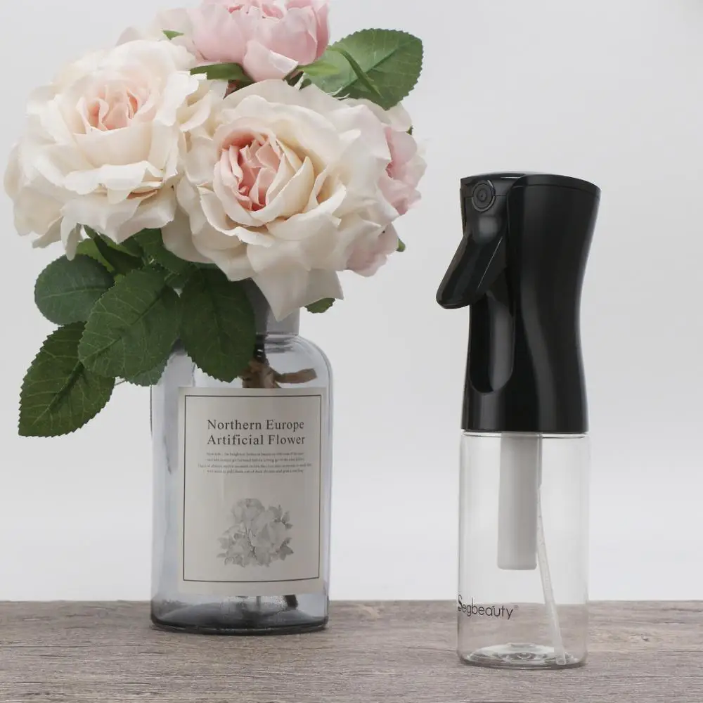 Segbeauty Clear Fine Mist Spray Bottle 160ml Continuous Empty Refillable Sprayer Plastic Water Container for Curly Hair Misting | Красота и