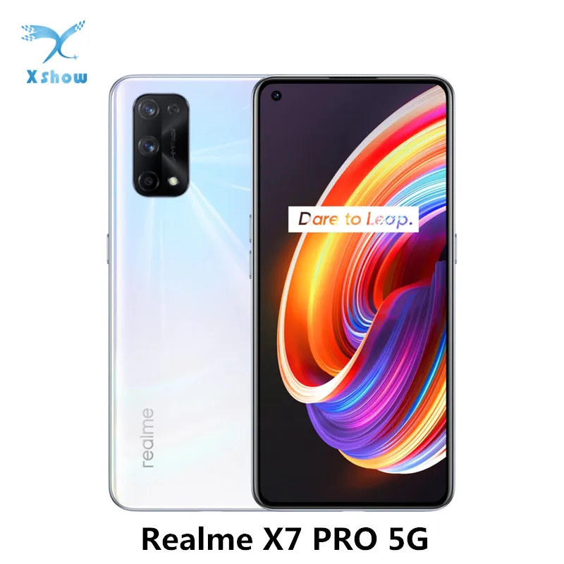 Оригинальный Realme X7 Pro 5G мобильных телефонов 120 Гц Частота обновления экрана 6 5