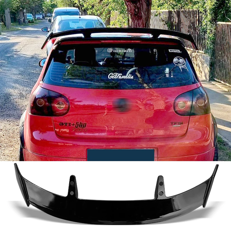 

Trunk Universal Spoiler Forged texture Type TE Car Rear Trunk Wing ABS material Generic Spoiler For VW Golf 2006 - 2021