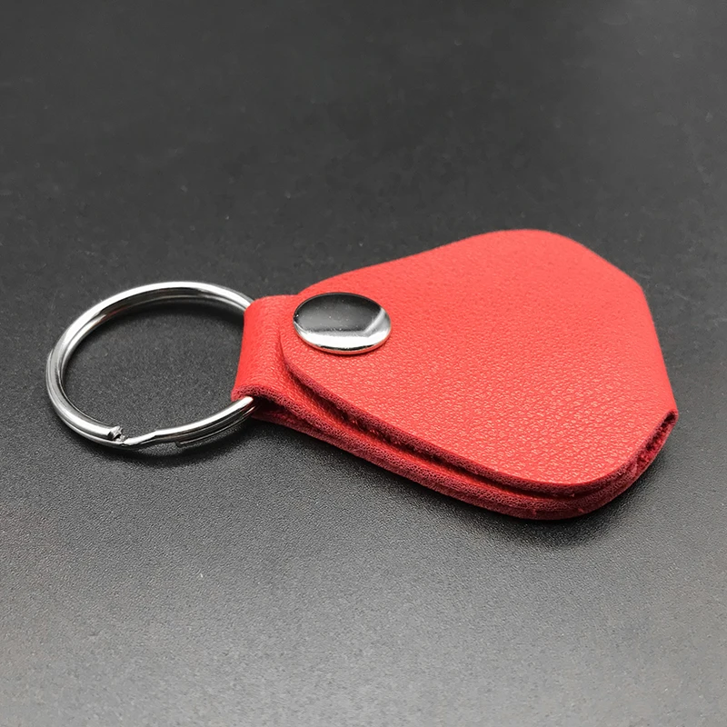 Кожа медиатор держатель сумка с защитой от повреждений и кольцом цепочка для