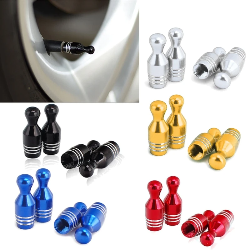 

A70F Universal Style Car Anti-rust Motorcycle Wheel Tires Valve-Stem Airtight Covers Dustproof Gag for Bike Bowling Ball