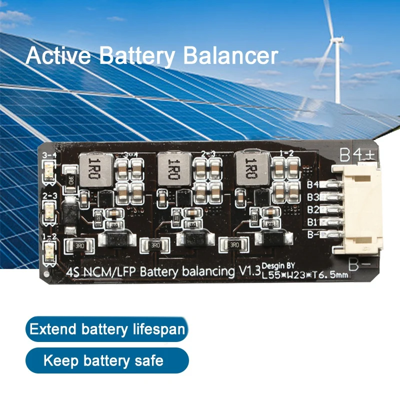 

4S Li-Ion Lipo Lifepo4 LFP Battery Active Equalizer Balancer BMS 1.2A Balance Energy Transfer Board