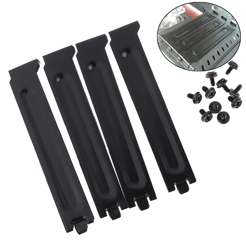 

10 x Black PCI Chassis Slot Covers Bracket with Screws Blanking Plate