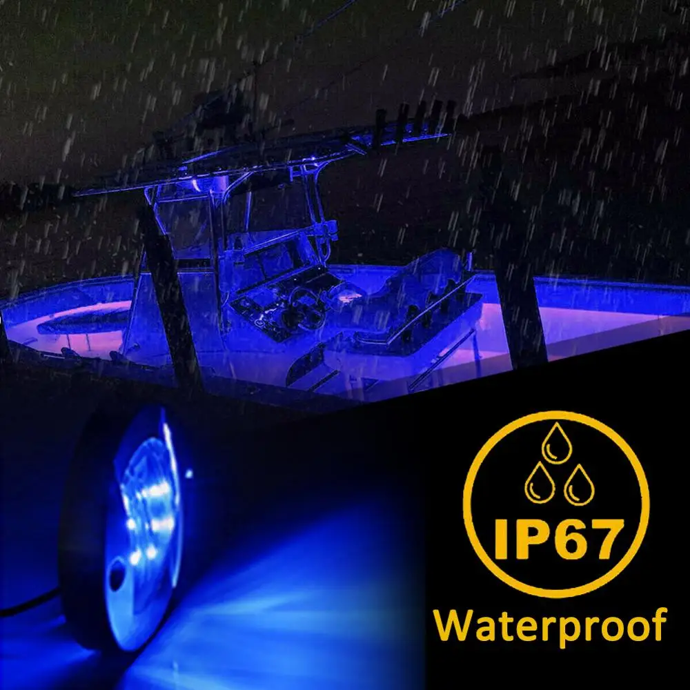 DC 12V морской катер транца светодиодный кормовой светильник круглый