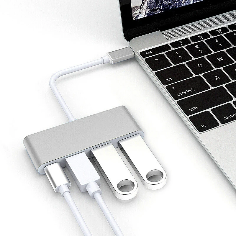 3,1 USB C концентратор типа C к USB 3,0 сплиттер конвертер для MacBook Pro Air портативный Hab адаптер Аксессуары для ноутбуков