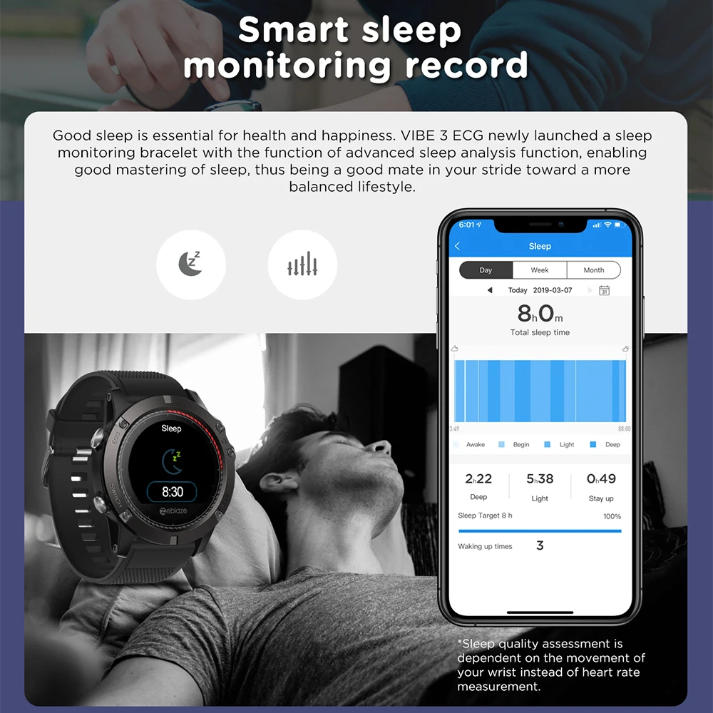 Zeblaze VIBE 3 Pro Полный Круглый монитор сердечного ритма умные спортивные часы светодиодный шагомер с подсветкой 5ATM водонепроницаемые умные часы для мужчин