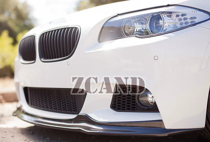 Передний спойлер из углеродного волокна AK Style для BMW 5 SERIES F10 MTech Msport Бампер