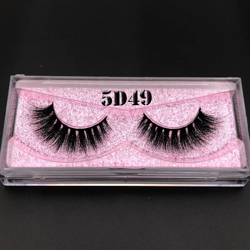 5D49 Mikiwi 5d lashes 3D норковые ресницы розовое золото блестящий чехол коробка с собственным логотипом для оптового заказа whalesale - Цвет: 5D49
