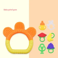 baby teether toys toddle safe teething ring silicone chew dental care toothbrush nursing beads gift for infant