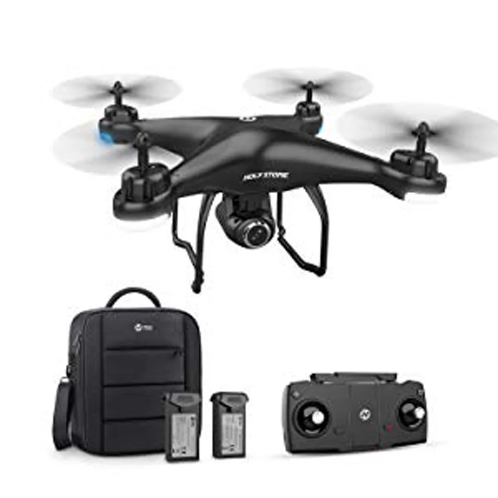 Black RC Drone Holy Stone HS120D gps Дрон FPV Wifi видео в реальном времени 1080P HD камера Дрон 18 мин Время полета 2 батареи RC вертолет Квадрокоптер - Цвет: Black RC Drone