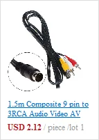 MIDI DIN 5P штекер 2 RCA Phono гнездо Jack MF аудио кабель 0,5 м