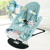 newborn baby rocking chair electric toy fitness frame gym mat kids swing folding comfortable recliner rattle with bluetooth