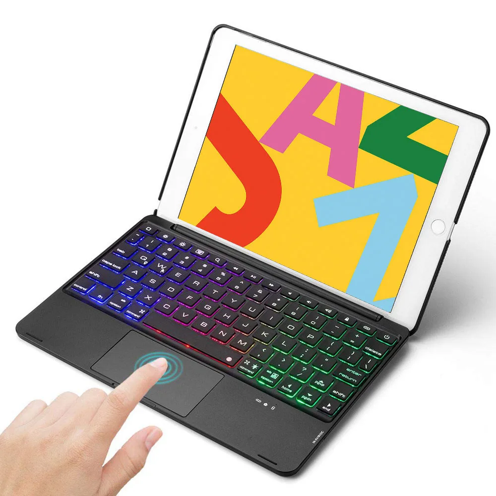 Тонкий умный чехол с подсветкой для iPad 9 7 2017 2018/Pro 7/Air 1 и 2 алюминиевый беспроводной