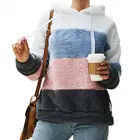 Женская двухсторонняя толстовка с капюшоном и длинным рукавом