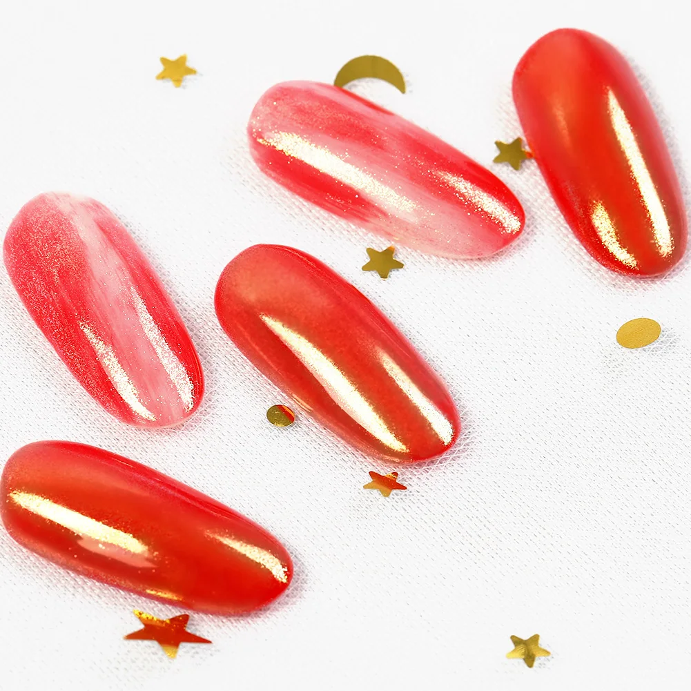 Зеркальный порошок COSCELIA Chamelon Полупостоянный отмачиваемый УФ светодиодный Гель