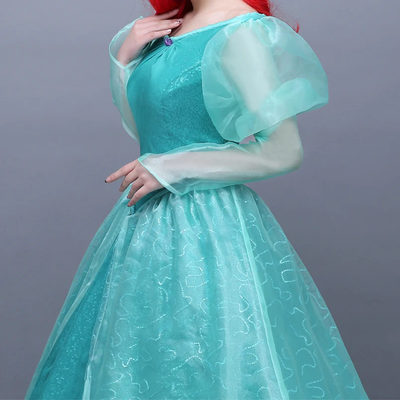 Элегантное платье принцессы Ариэль с героями мультфильмов нарядное для