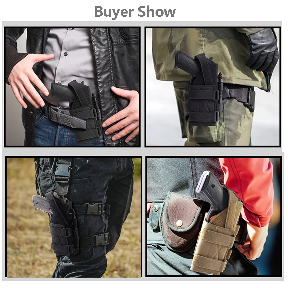 Универсальная тактическая кобура для пистолета Molle поясной ремень Glock 1911 17 19 92 96