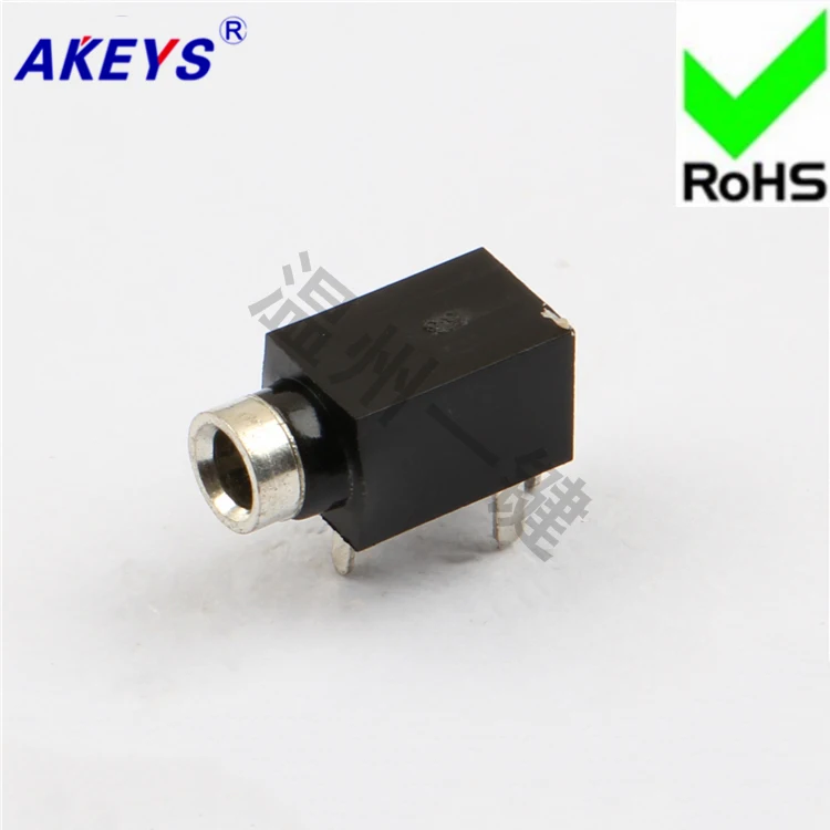 10 шт. PJ 210B разъем питания 2 5 Разъем для наушников 3 ножной штырь 1 фиксированная