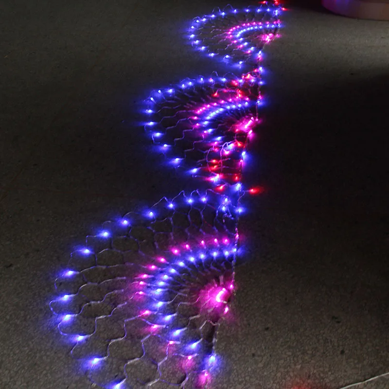Peacock lights style Светодиодные сетчатые огни 220 В, свадебные украшения, рождественские сказочные гирлянды, уличные праздничные, новогодние, праздничные, садовые, luces de navidad - Испускаемый цвет: Peacock lights style