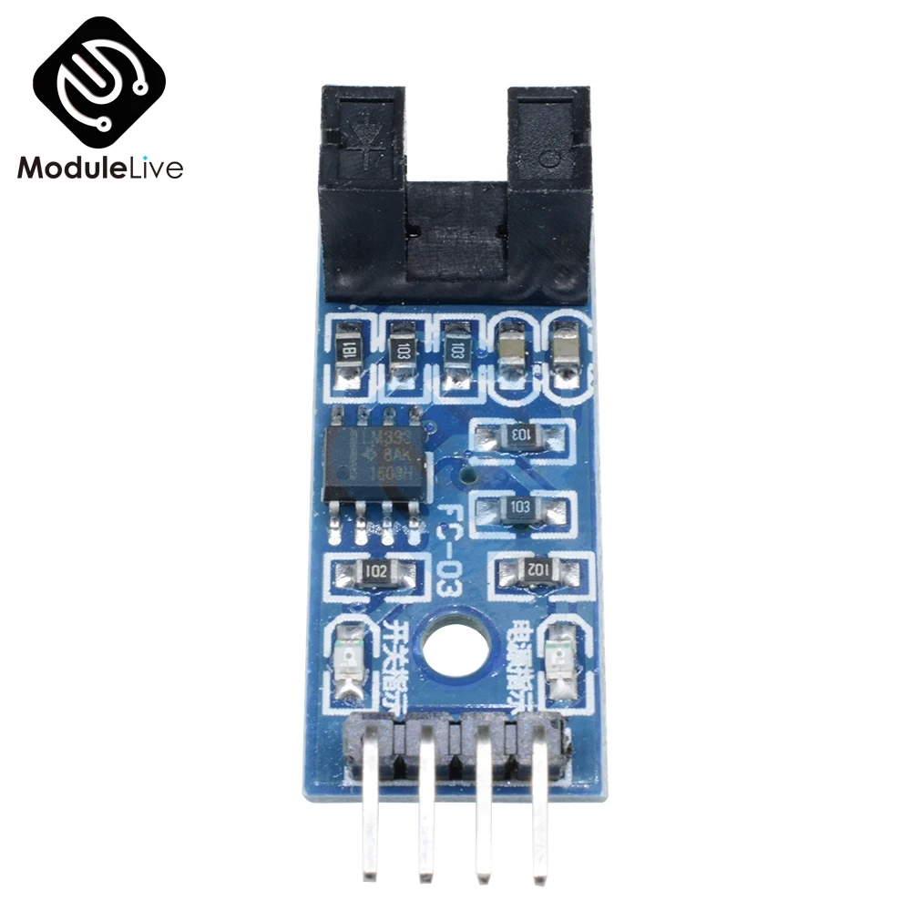 Слот Тип ИК оптрон модуль датчика скорости LM393 для Arduino Groove муфта Сенсор 3 V-5 V Реле