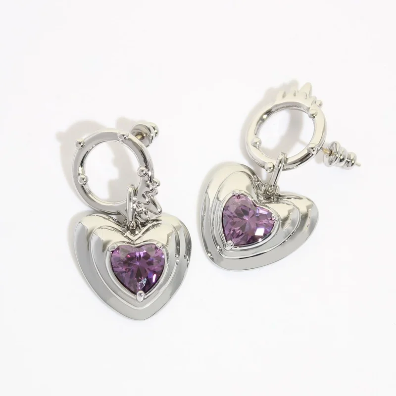 

Металлические дизайнерские серьги Love Heart Series, в европейском и американском стиле