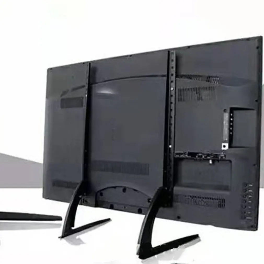 

Flat TV Base Bracket Thickened LCD Flat Panel TV Double Column Base TV Desk Stand TV Table Monitor Stand