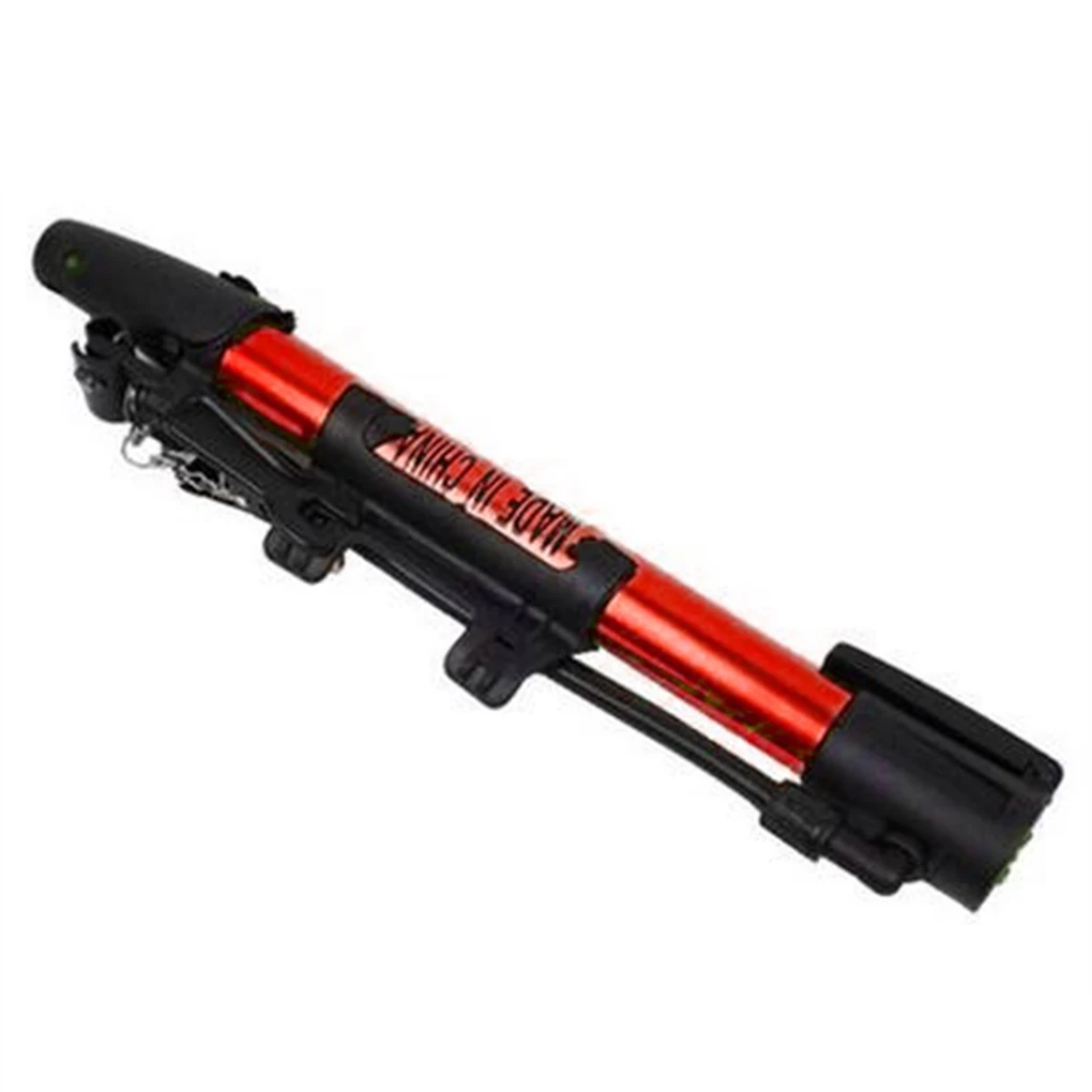 

Bicycle Pump Inflator Aluminum Alloy Gauge Foot Pedal Portable Floor Air Inflator External Hose Fits