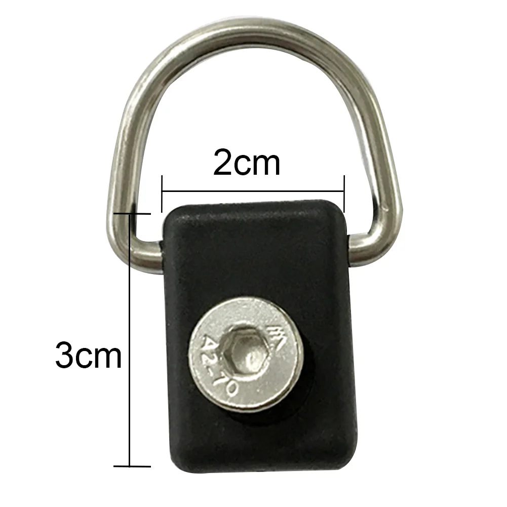 

4Pcs Kayak Boats Rigging Tie D Ring Pivoting Camping Loop Buckles Accessories