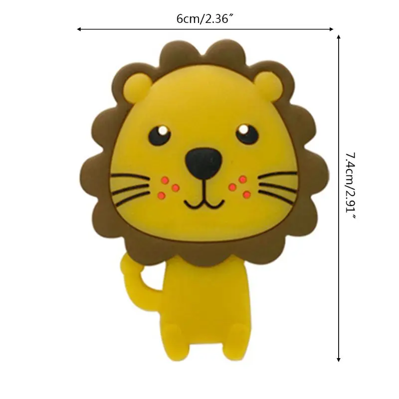 

Baby Cute Cartoon Lion Teether Silicone Molar Stick Infant Chewing Teething Toys