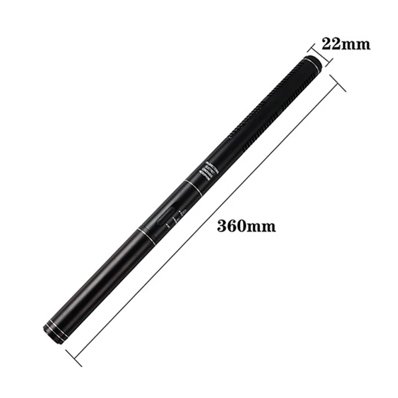 

HFES Professional Interview Microphone Camera Microphone Directional Condenser MIC for PC DSLR DV Camcorders (36CM)