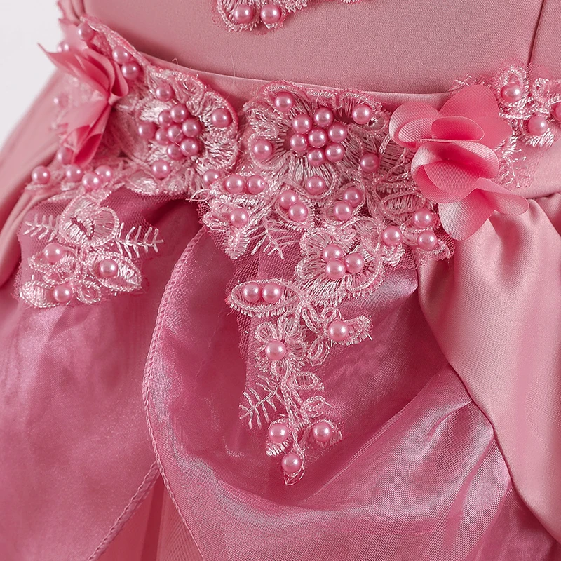 

Flower girl princess dream wedding party dinner party tuxedo Girl Birthday Prom Party Eucharist party Beaded Tuxedo