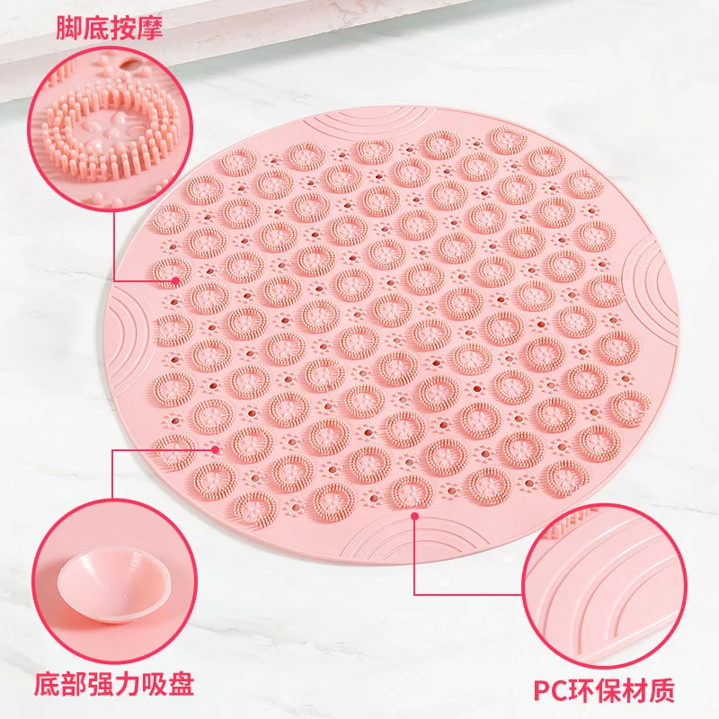 Силиконовая Нескользящая Массажная подушка для ванной 55 см|Банные щетки губки и