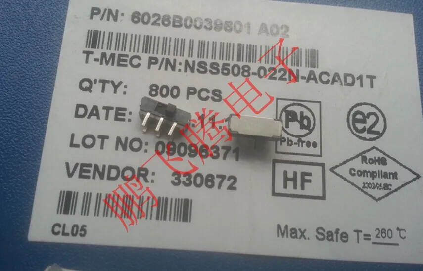 20 шт./лот NSS508-012N-ACAT1T Тайваньская прямая вилка 6-pin 2 шестерни боковой циферблат