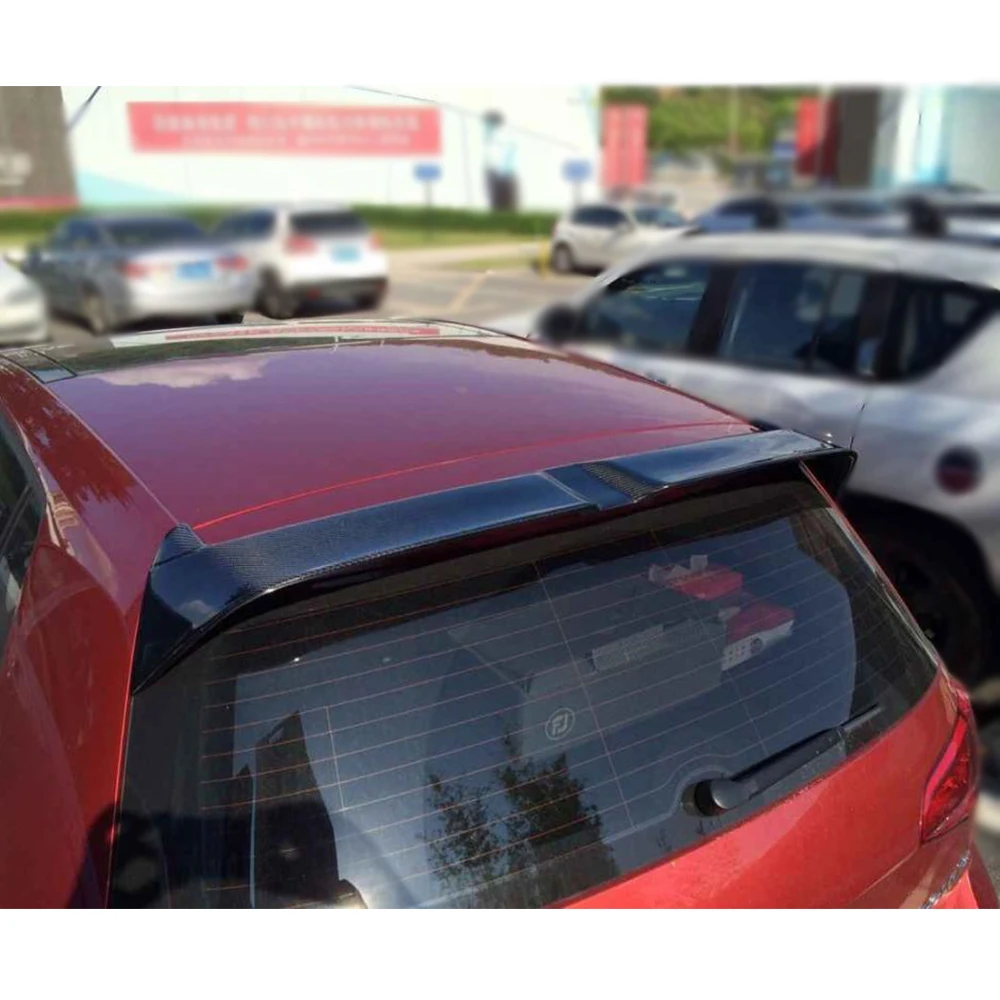 Задний спойлер на крыше крыло для Volkswagen VW Golf 7 VII MK7 Стандартный- углеродного волокна/FRP черный козырек окна