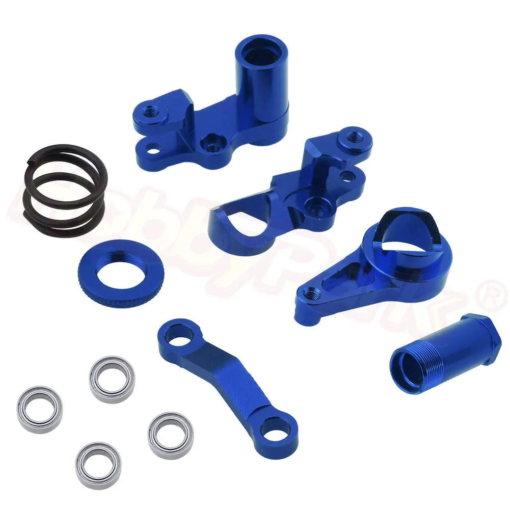 1/10 Traxxas Slash 4x4 части # 6845X анодированный алюминиевый руль Bellceanks/Servo Saver/Saver пружинный