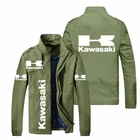 2021 ветровка куртка Kawasaki с логотипом мужская мотоциклетная куртка с принтом куртка повседневный костюм куртка-бомбер