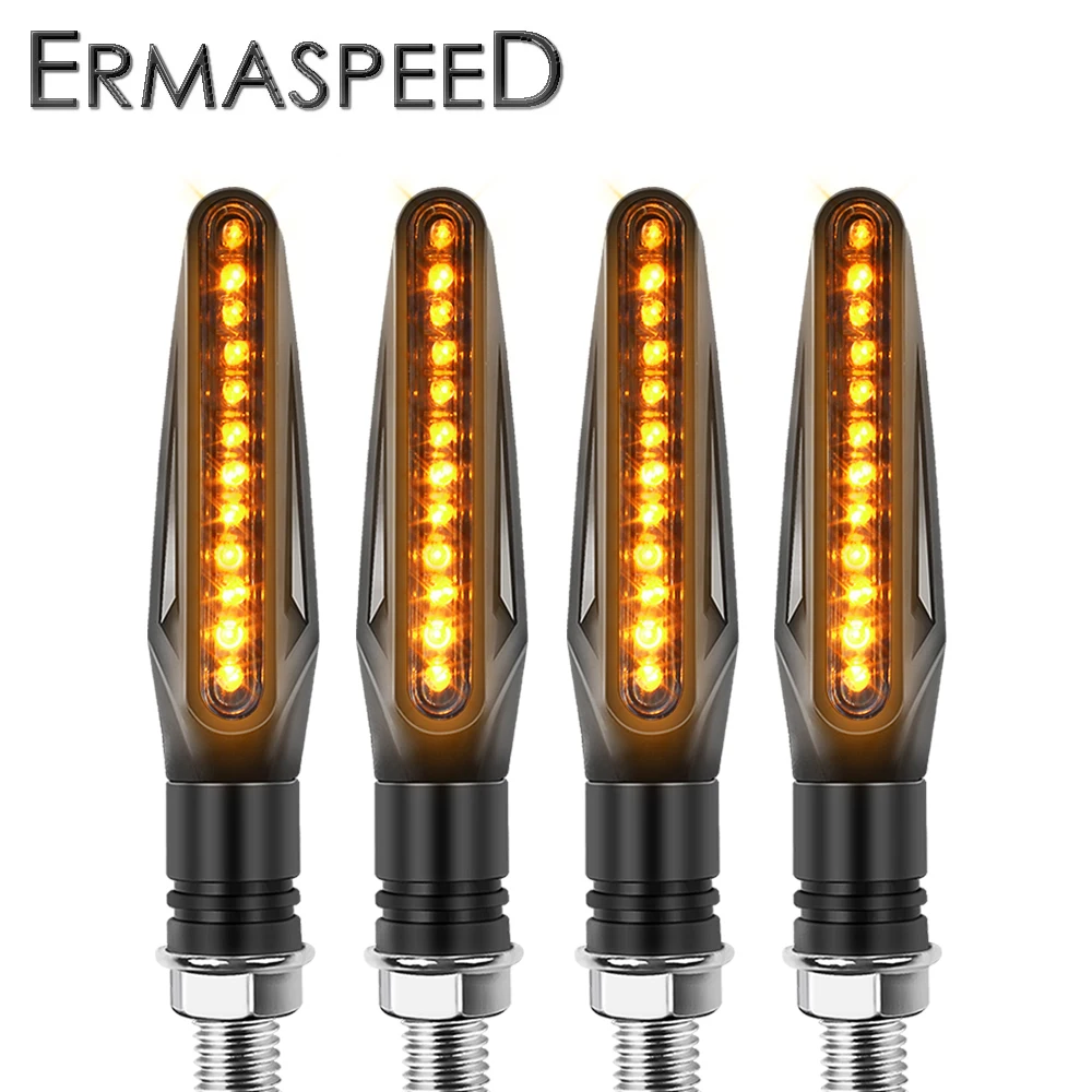 4 шт./компл. Универсальный Сигналы поворота для мотоцикла лампы светодиодный