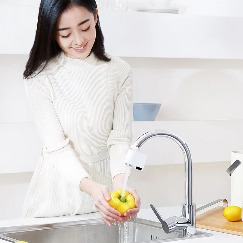 

Xiaomi Mijia Automatic Induction Faucets Bathroom Kitchen Taps Xiaomi Home Intelligent Induction Water Saver Infrared Sink Tap